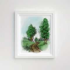 Forest Path Clear Stamps for Card Making and Scrapbooking