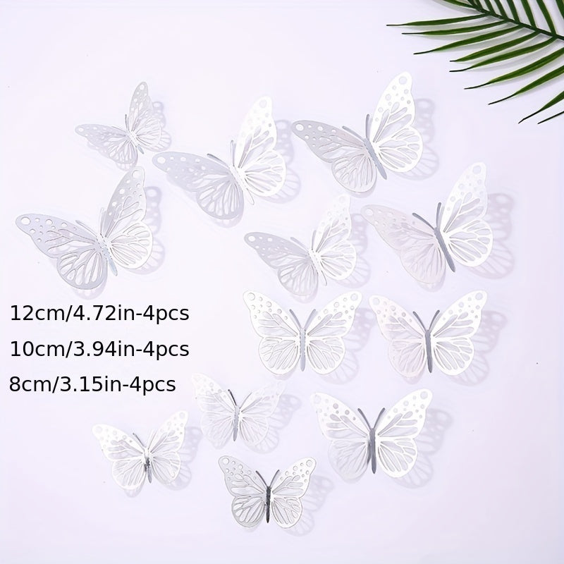 1pc Metallic Simulation Butterfly Wedding Party Ornament