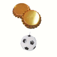 6pcs Soccer Ball Candles for Birthday Party Cake
