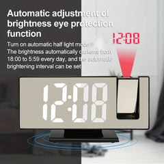 Large 3D Projection Alarm Clock with Mirror Display