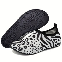 Leopard Print Quick Dry Beach Aqua Shoes for Women