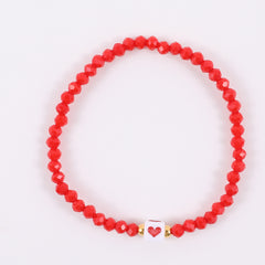 Kids Stained Glass Beads Bracelet for Everyday Wear and Party
