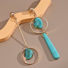 Asymmetric Long Earrings Set