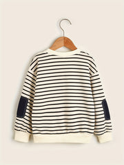 Striped Long Sleeve Top for Boys Size S-XXL
