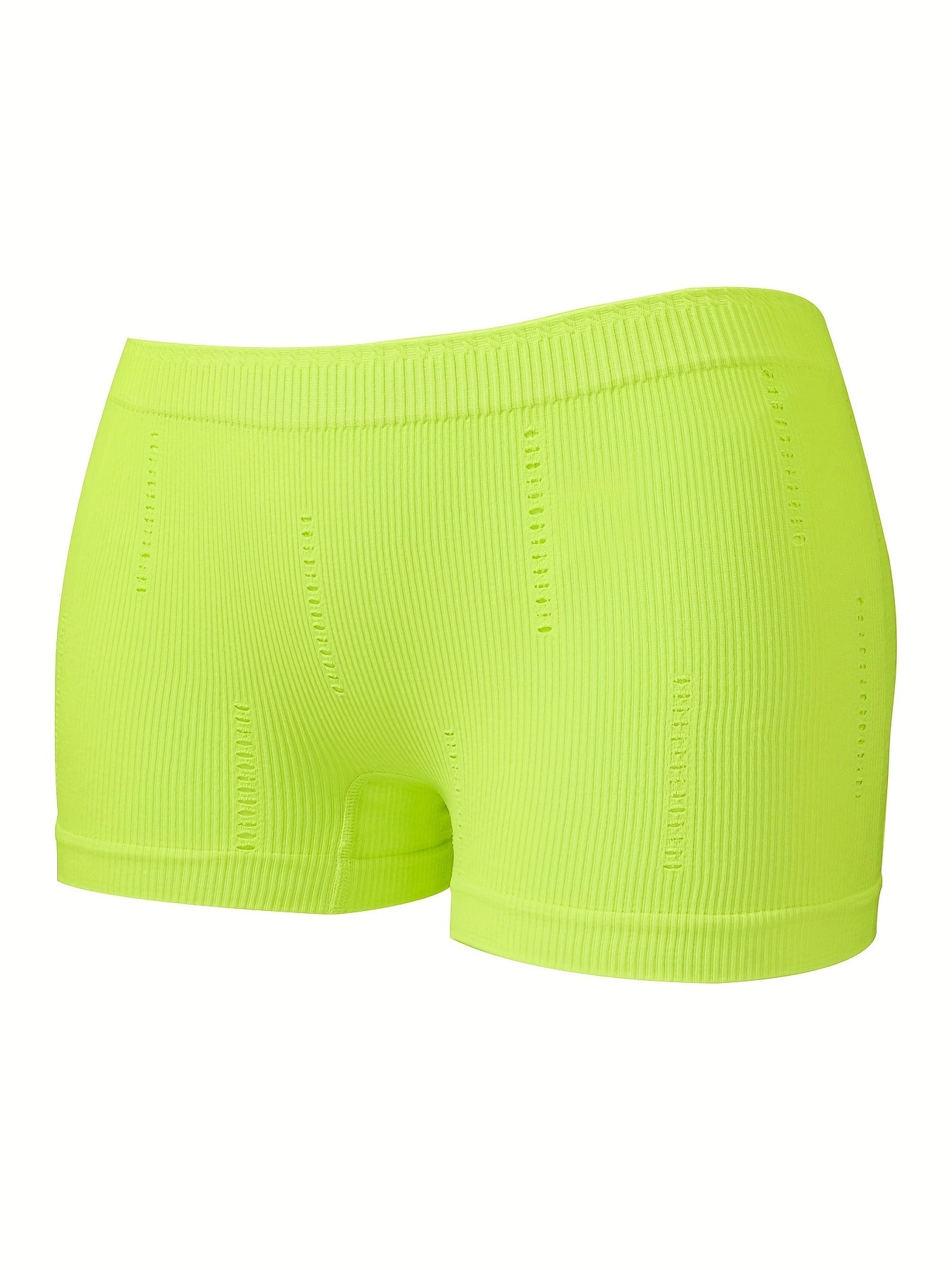 4pcs Ribbed Boyshort Panties Women's Lingerie & Underwear