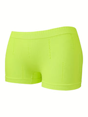 4pcs Ribbed Boyshort Panties Women's Lingerie & Underwear