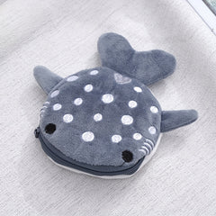 Plush Cartoon Shark Coin Wallet for Kids