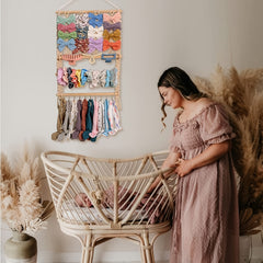Boho Hair Accessory Holder Wall Hanging