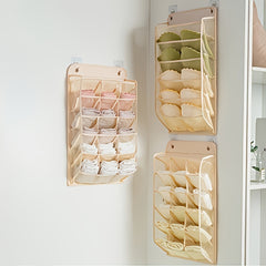 1pc Wall Hanging Storage Bag Underwear Socks Hanging Storage Bag