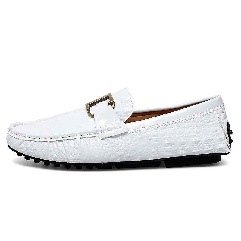 Metal Buckled Loafers Anti-slip Casual Shoes