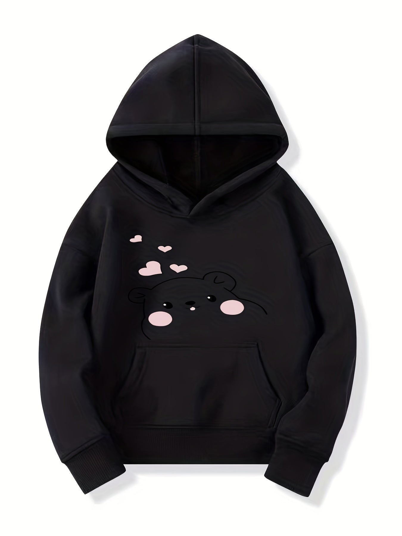 Girls Bear Pattern Smart Hoodie for Halloween Party