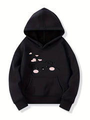 Girls Bear Pattern Smart Hoodie for Halloween Party