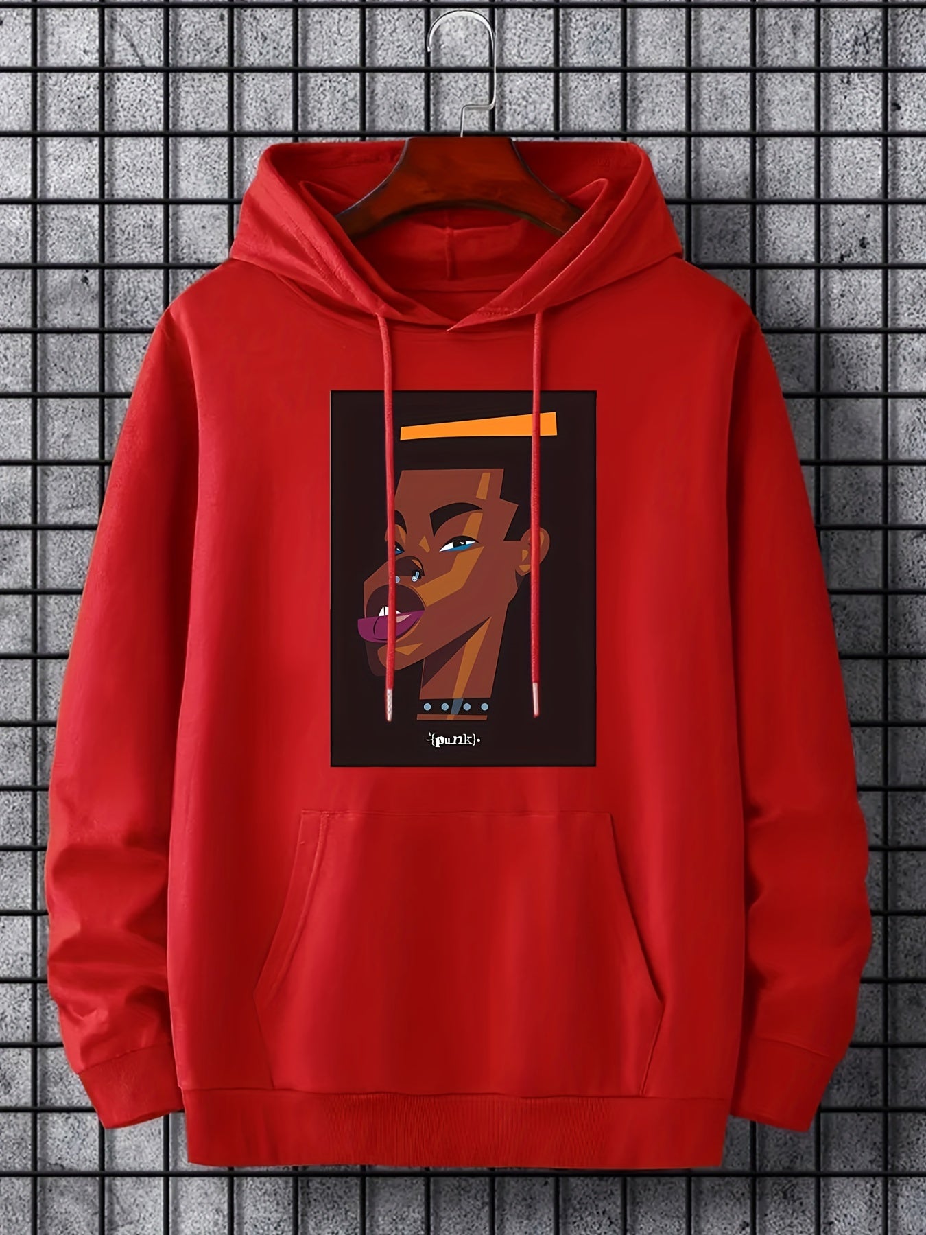 Comic Boy Print Hoodie for Men