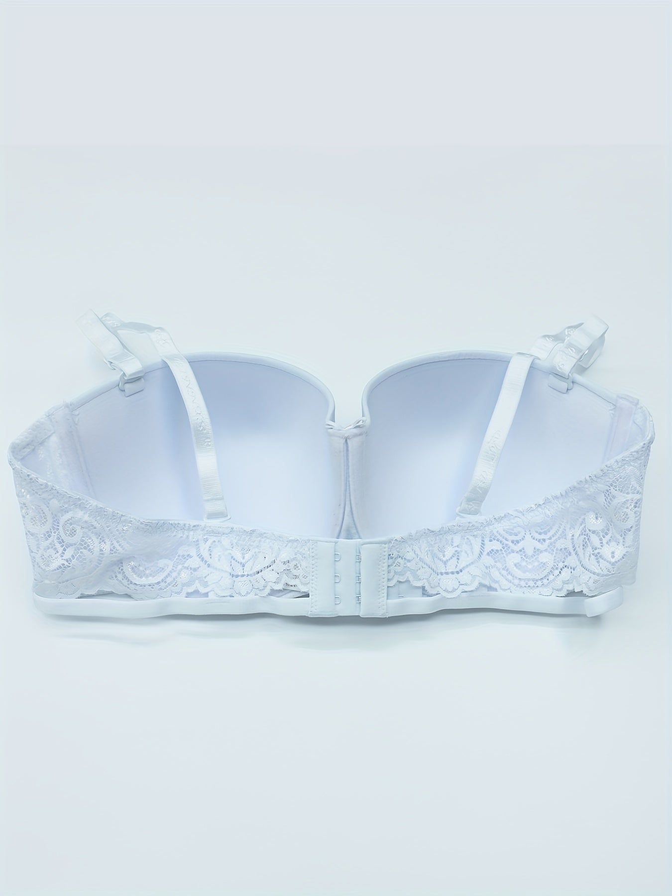 Contrast Lace Push Up Bra Anti Sagging Women's Lingerie