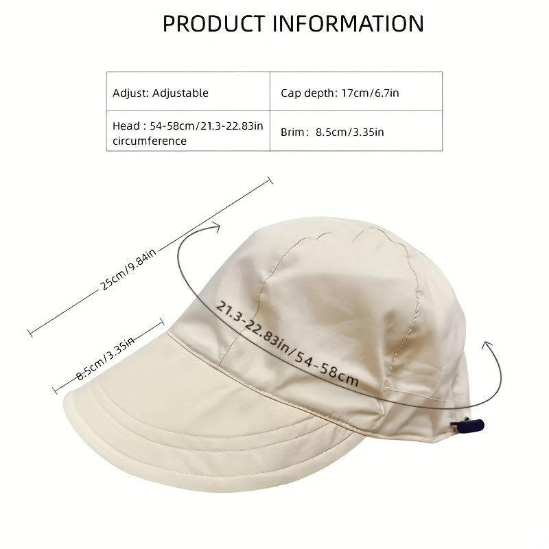 Casual Bucket Hat Breathable Baseball Cap Solid