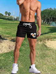 Palm Tree Pattern Graphic Drawstring Shorts Men's Summer Vacation Resort