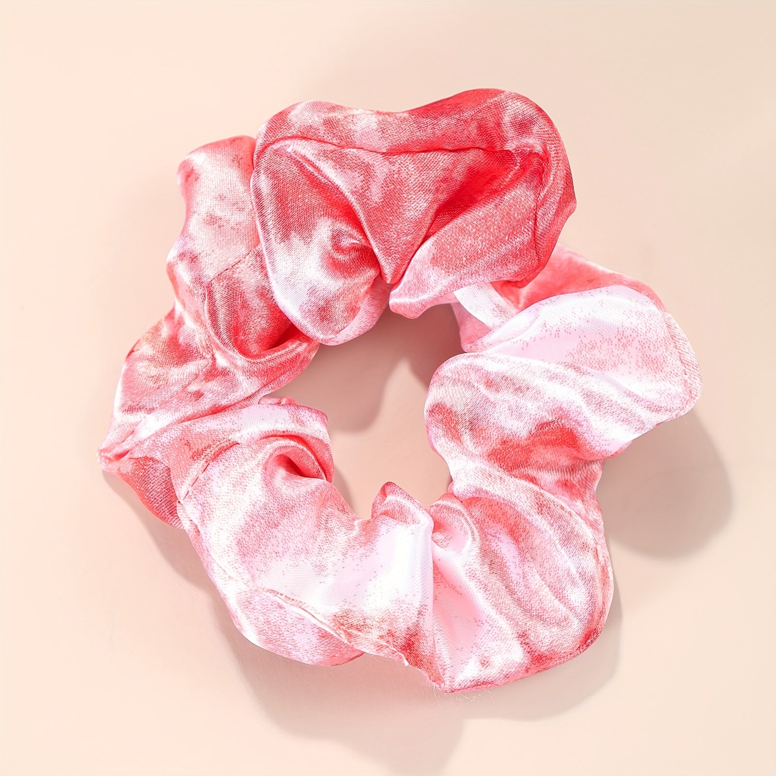 30pcs Silky Hair Tie Plaid Floral Printed Ponytail Holder for Women Girls