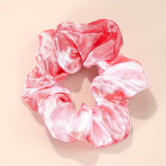 30pcs Silky Hair Tie Plaid Floral Printed Ponytail Holder for Women Girls