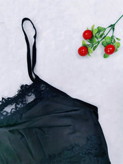 Lace Bralette & Strappy Brief Set