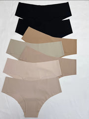 7pcs Seamless Hipster Panties Low Waist Stretch Women's Underwear