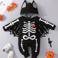 Baby Halloween Onesie Clothes Infant Long Sleeve Hooded Romper