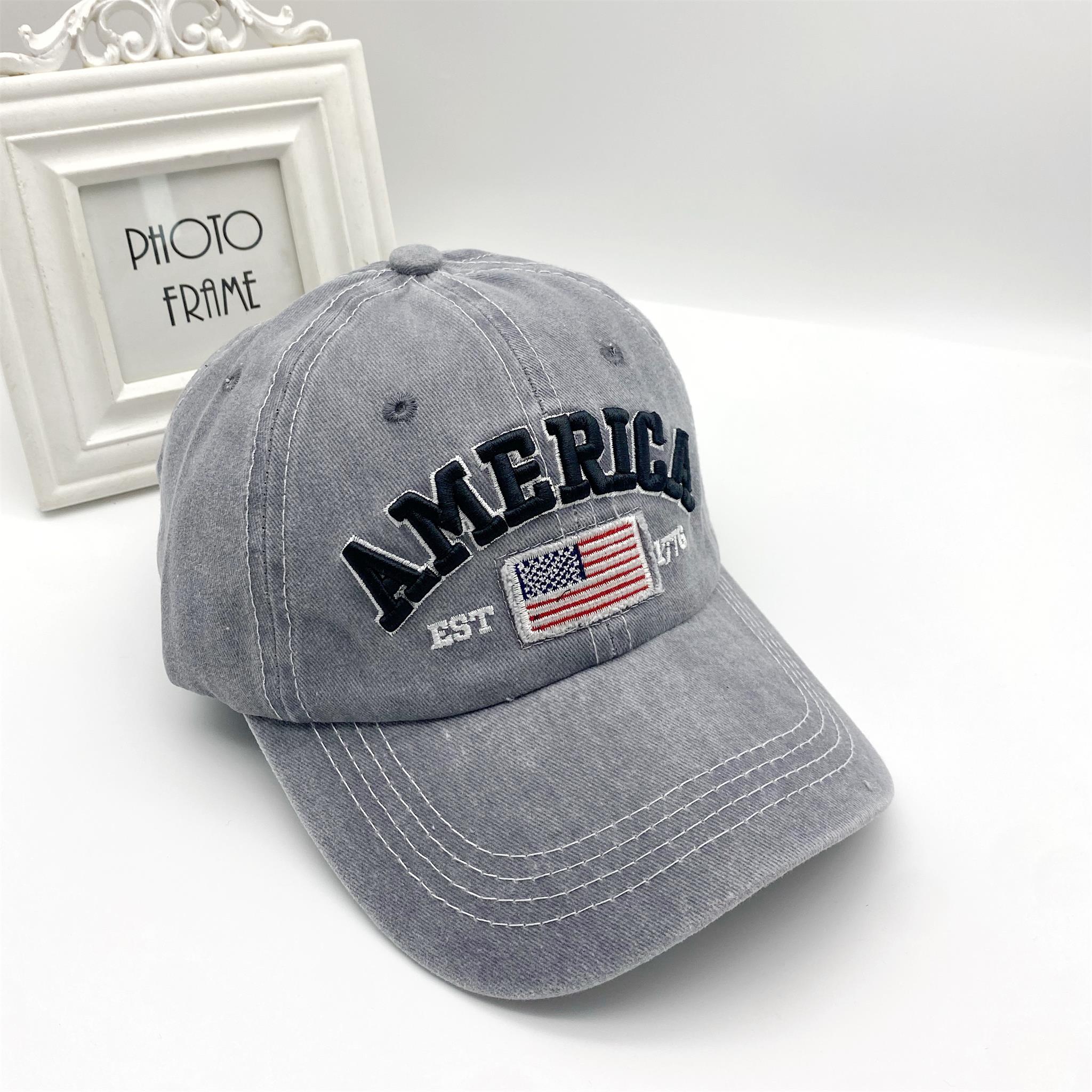 Retro Sunscreen Baseball Cap for Men Embroidery Strap