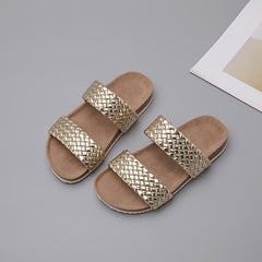 Girls Open Toe Slippers Lightweight Breathable Indoor Outdoor Beach All Seasons