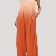 Ombre Print Wide Leg Jumpsuit