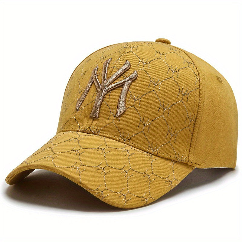 Hip Hop Baseball Cap Embroidered Cotton Dad Hat Casual Adjustable Sun Hat