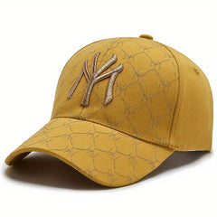 Hip Hop Baseball Cap Embroidered Cotton Dad Hat Casual Adjustable Sun Hat