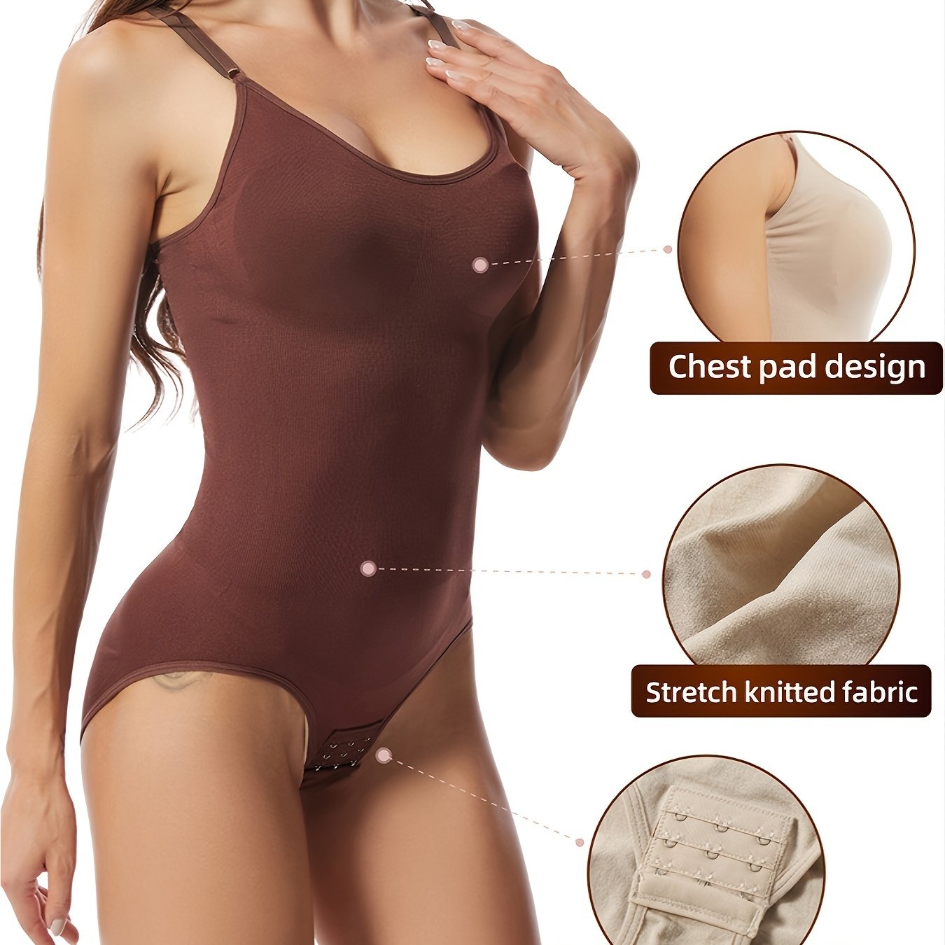 Tummy Control Butt Lifting Slip Jumpsuit One Piece Body Shaper