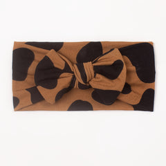 Leopard Print Bow Hair Band Headwear for Baby Girls