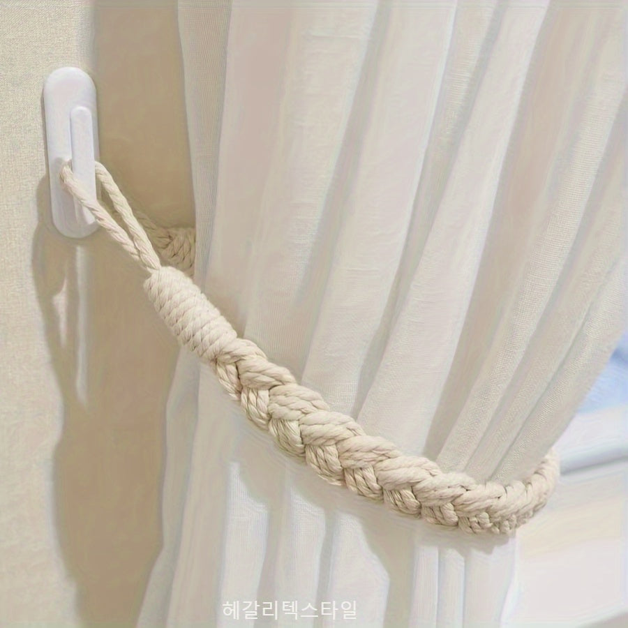Bohemian Handwoven Twist Curtain Tieback