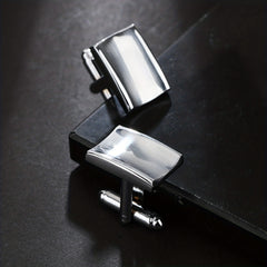 Concave Smooth Surface French Cufflinks Pair