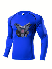 Skeleton Motorcycle Compression Long Sleeve Shirt
