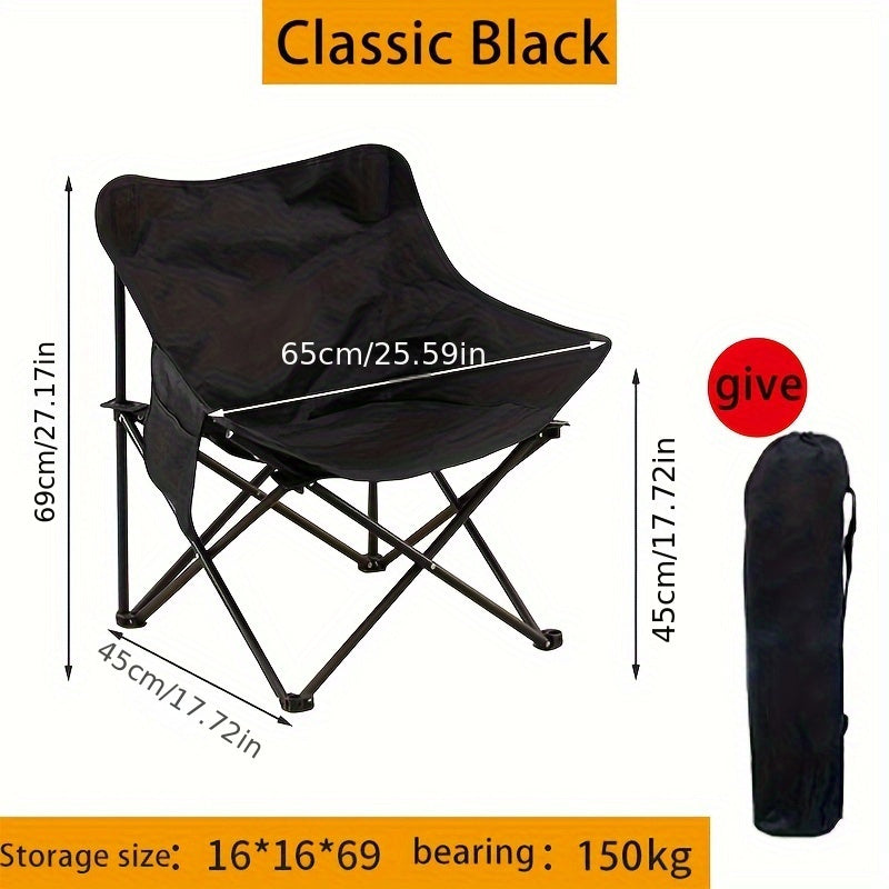 Moon Chair Outdoor Folding Chair Ultralight Portable with Carry Bag