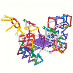 100pcs Building Blocks Set Magic Wands Assorted Colors Shapes Gift