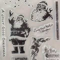 Christmas Santa Claus Stamp Set for Scrapbooking Paper Craft