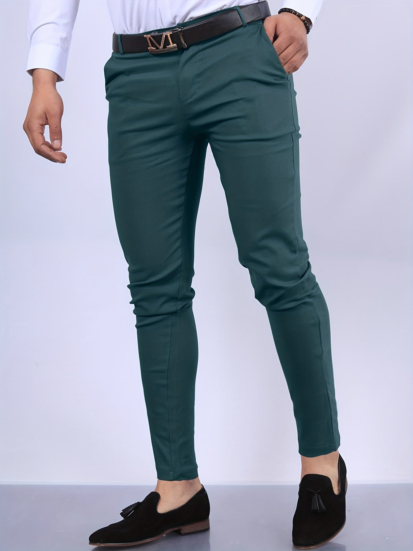 Men's Vintage Style Slim Fit Slacks