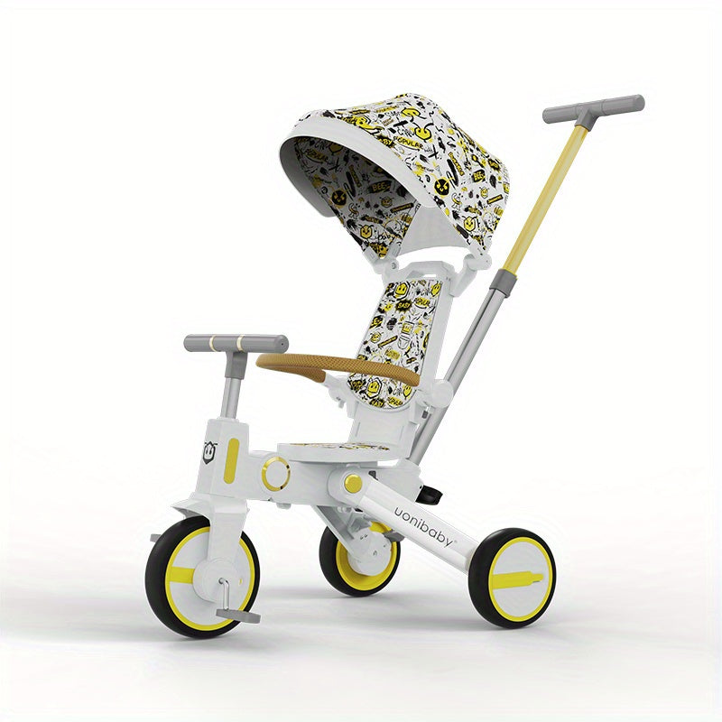 Portable 36 Months Tricycle for Kids with Detachable Awning