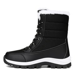 Women's Snow Boots Warm Lace Up Platform Comfortable Walking Shoes