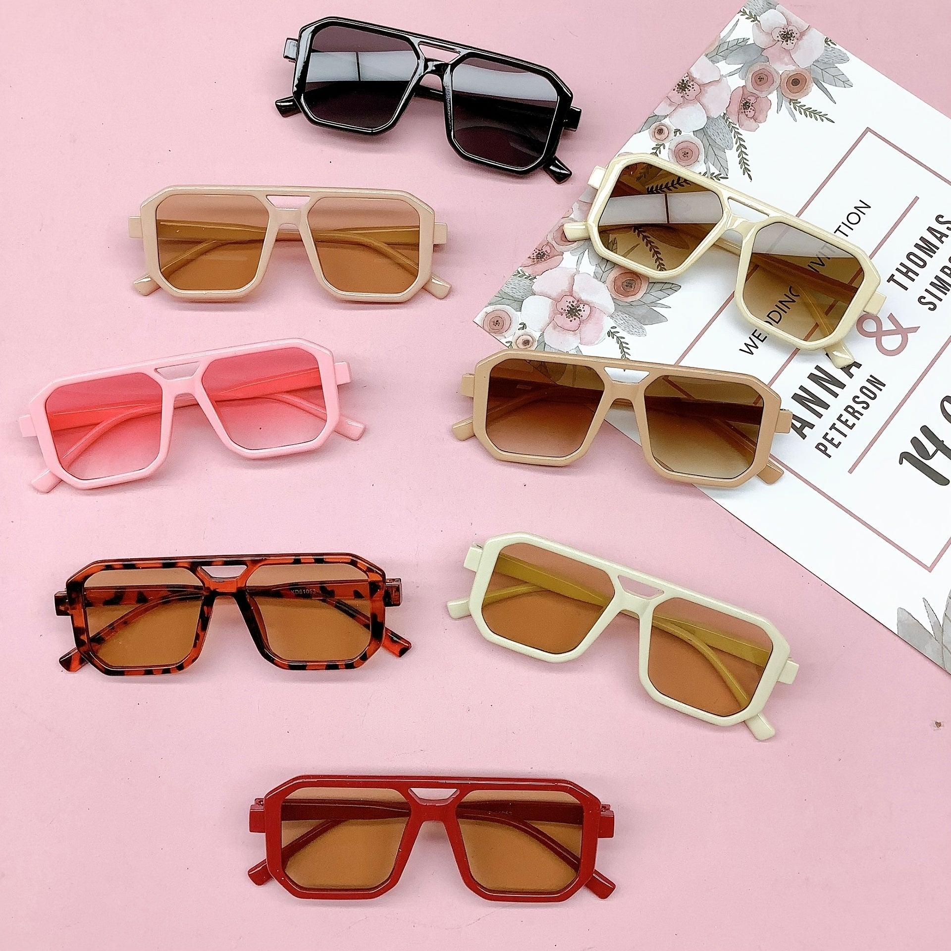 Girl's Square Frame Sunglasses for Outdoors