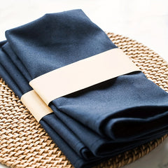 6pcs Polyester Navy Napkin Cloth for Dining Table Decor