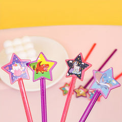 10pcs Magical Star Unicorn Mini Sticks for Kids' Parties