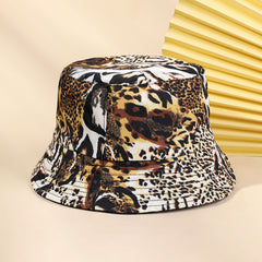 Leopard Print Men's Reversible Bucket Hat