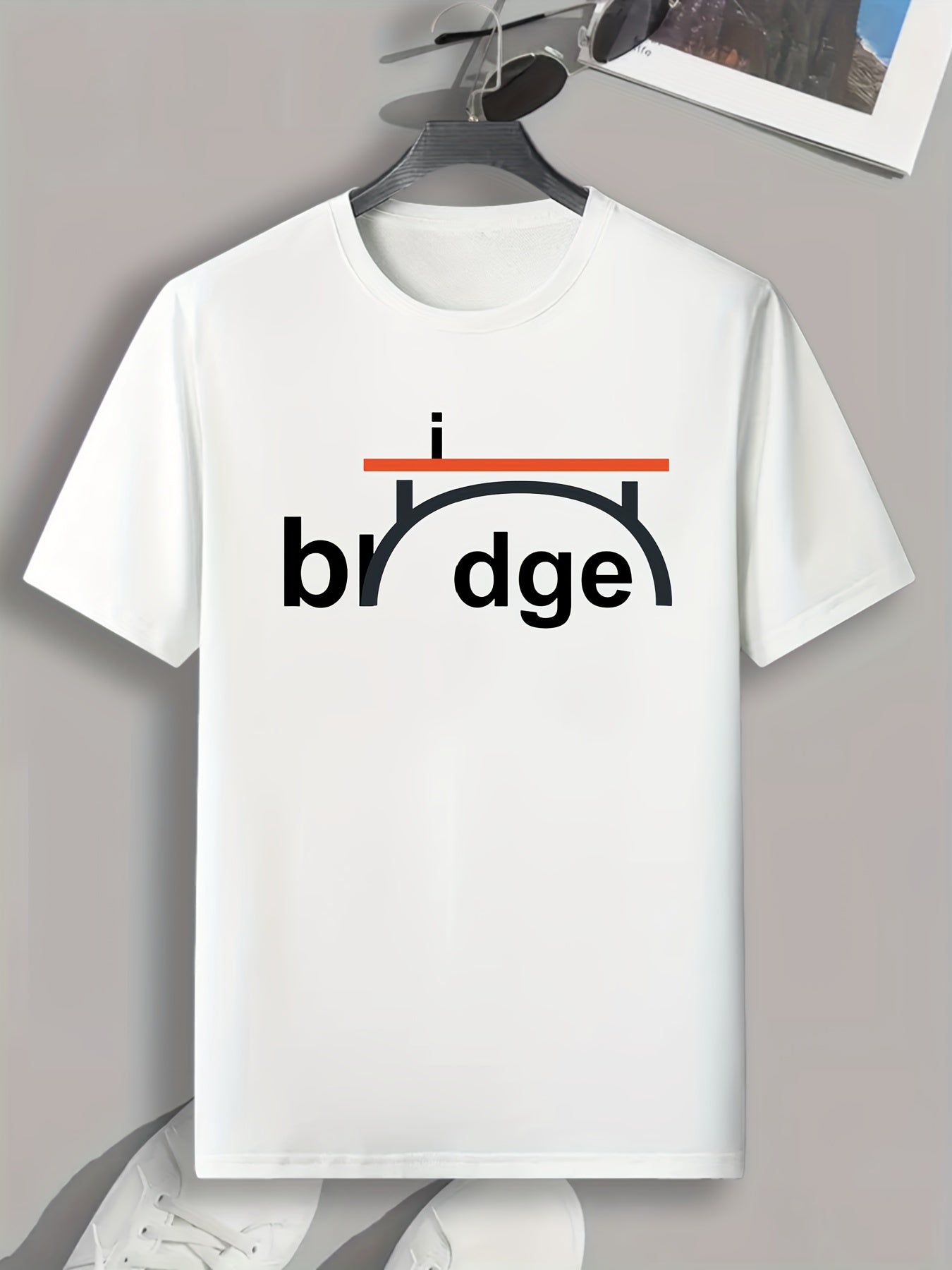 Bridge Print Men's Graphic T shirt Casual Comfy Tees For Summer