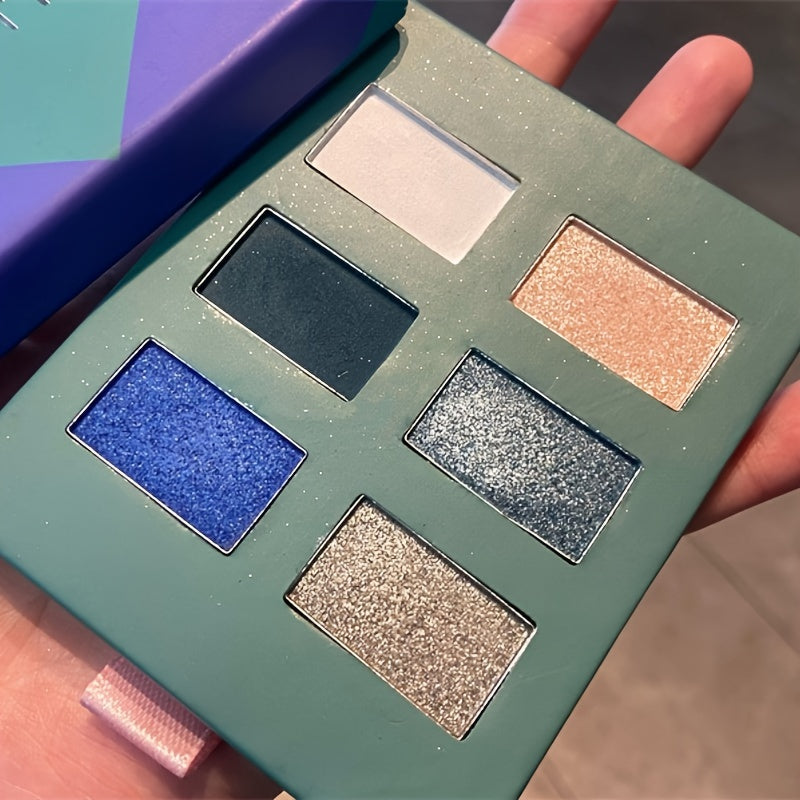 Peacock Green Eyeshadow Palette, Pearly Matte Finish