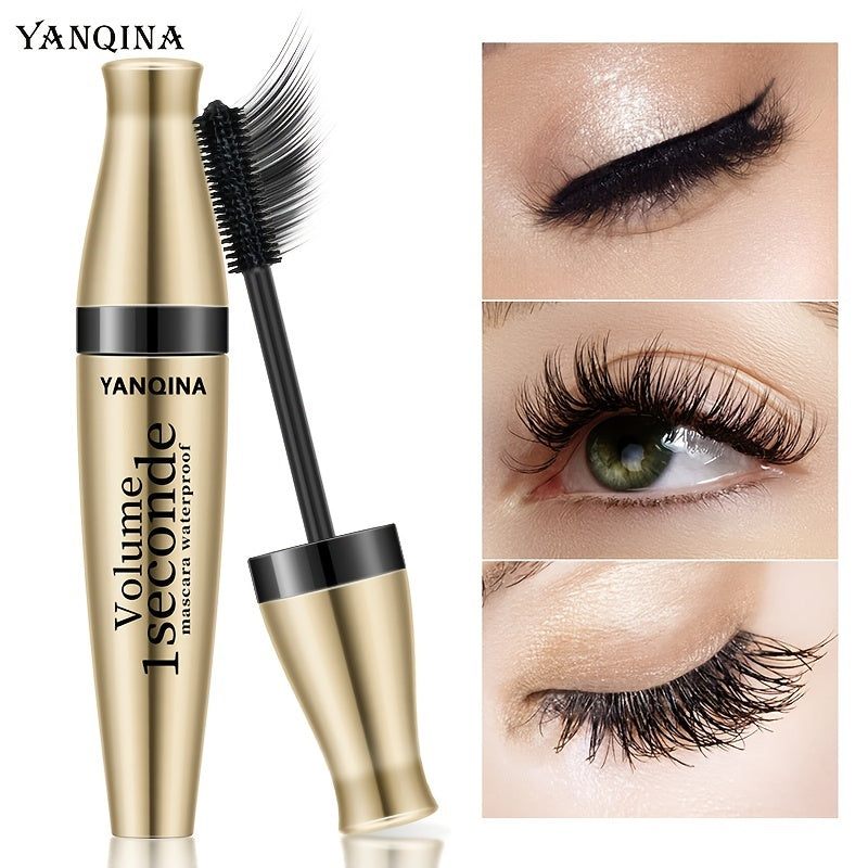 Waterproof 3D Long & Curling Mascara with 4D Silk Fiber Volumizing Effect