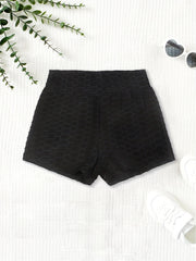 Girls Tie Dye Texture Print Elastic Shorts Multipack for Sports Yoga