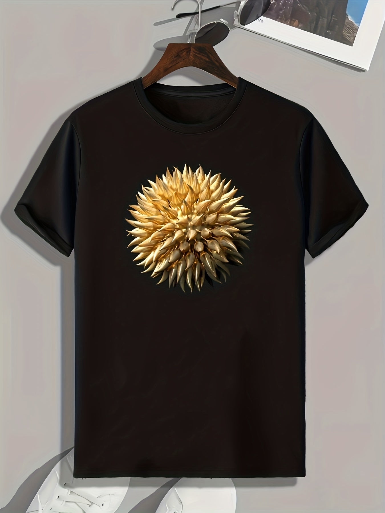 Spiny Stuffs Print Men's Graphic T-shirt Casual Comfy Tees For Summer